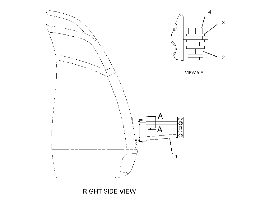 BRACKET GP-MIRROR 2529849 CAT