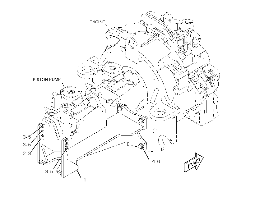 SUPPORT GP-PUMP DRIVE 2747516 CAT