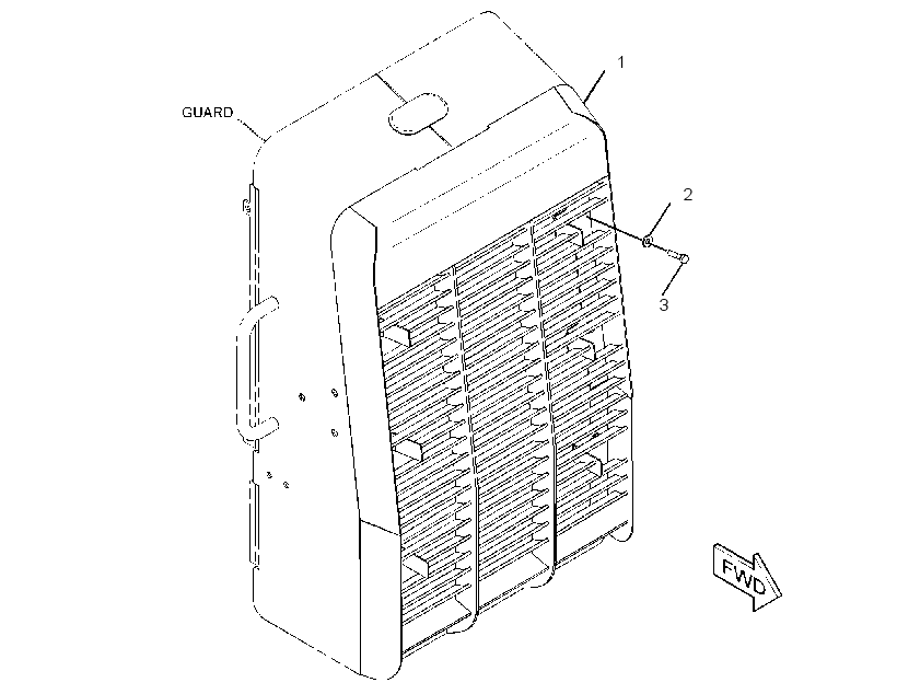 GRILL AR-RADIATOR 2447437 CAT