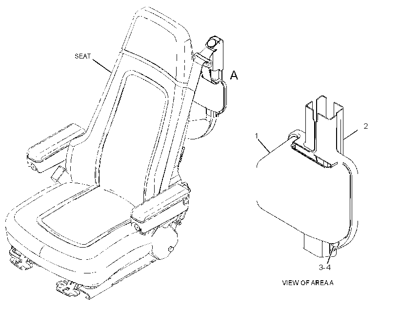 COVER GP-SEAT BELT 2268720 CAT