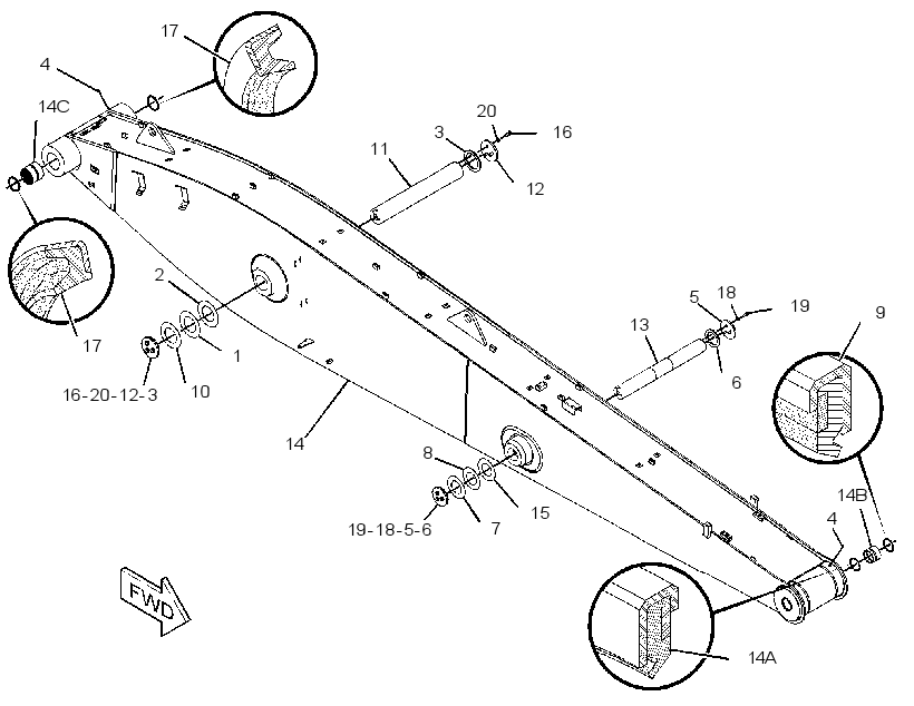 BOOM GP-MATERIAL HANDLING 2605308 CAT