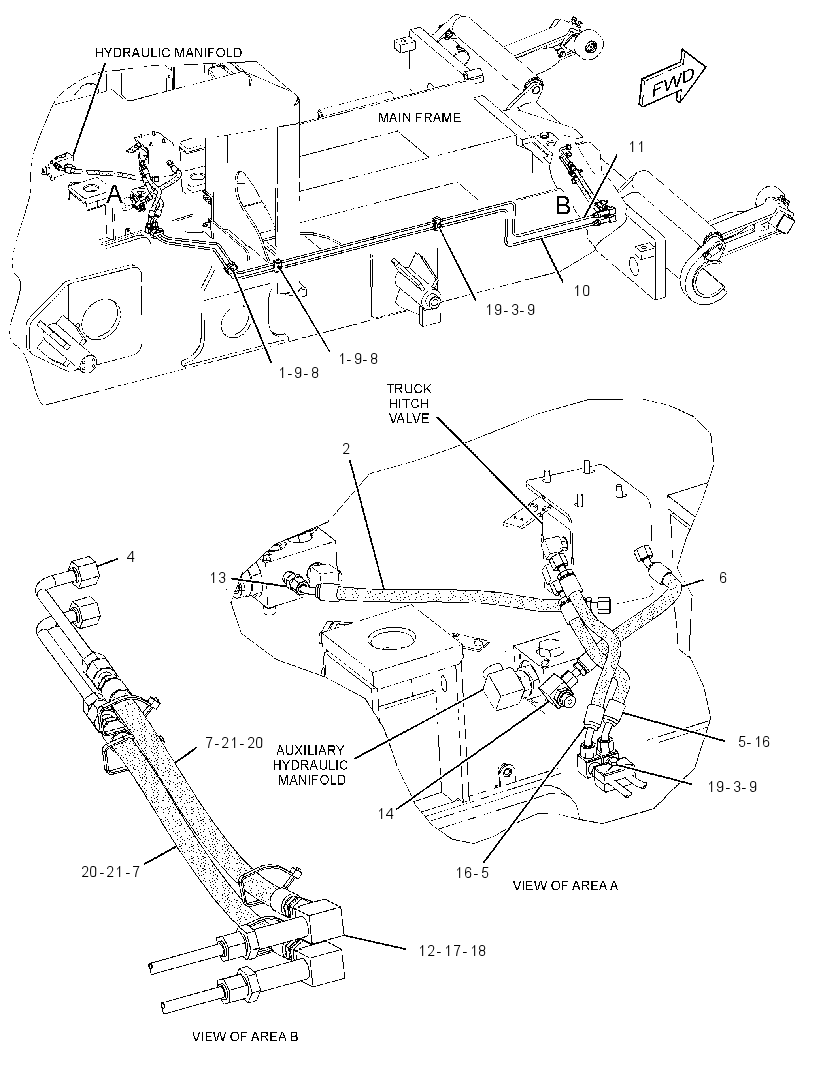 LINES GP-TRUCK HITCH 1986171 CAT