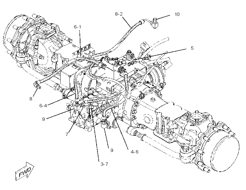 MANIFOLD & LINES GP-STEERING 2164063 CAT