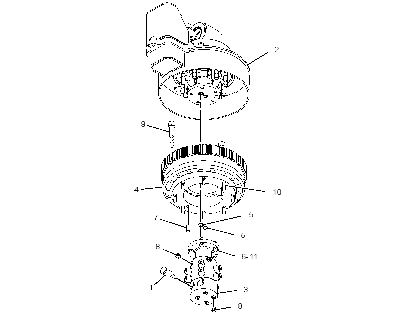 ROTATOR & MTG GP-HYDRAULIC 2947165 CAT