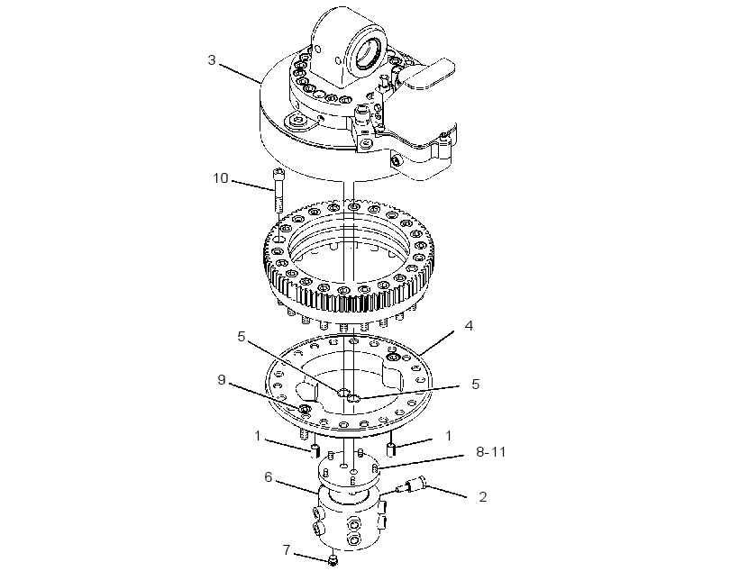 ROTATOR & MTG GP-HYDRAULIC 2949061 CAT