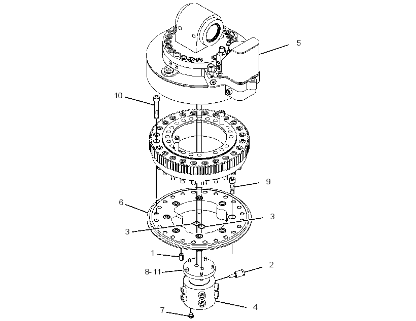 ROTATOR & MTG GP-HYDRAULIC 2890359 CAT