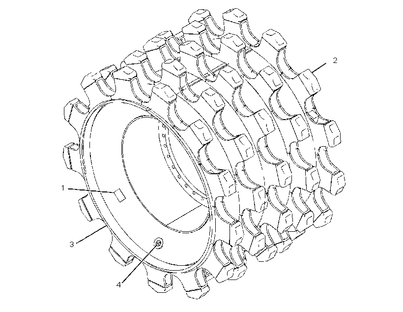 WHEEL AS-TAMPING FOOT 1366323 CAT