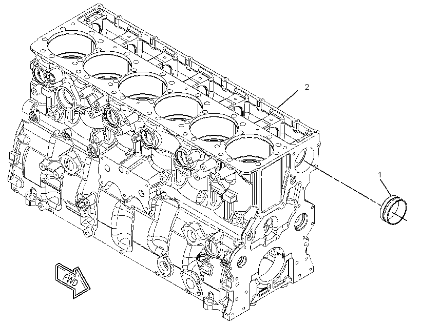 Блок цилиндров в сборе 3614767 CAT