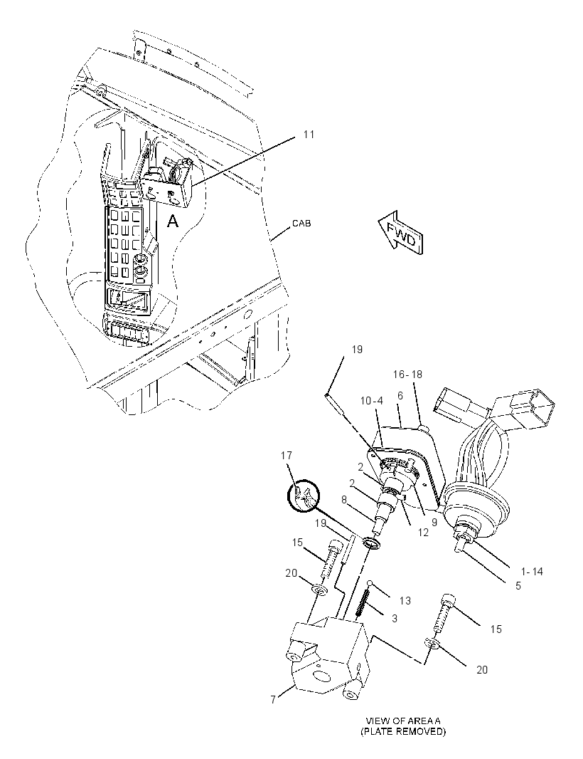 SWITCH GP-ALL WHEEL DRIVE 2388809 CAT