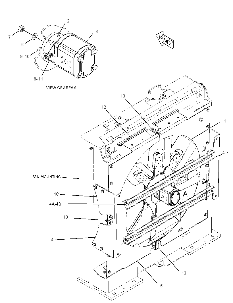 FAN & MOTOR GP 2497366 CAT