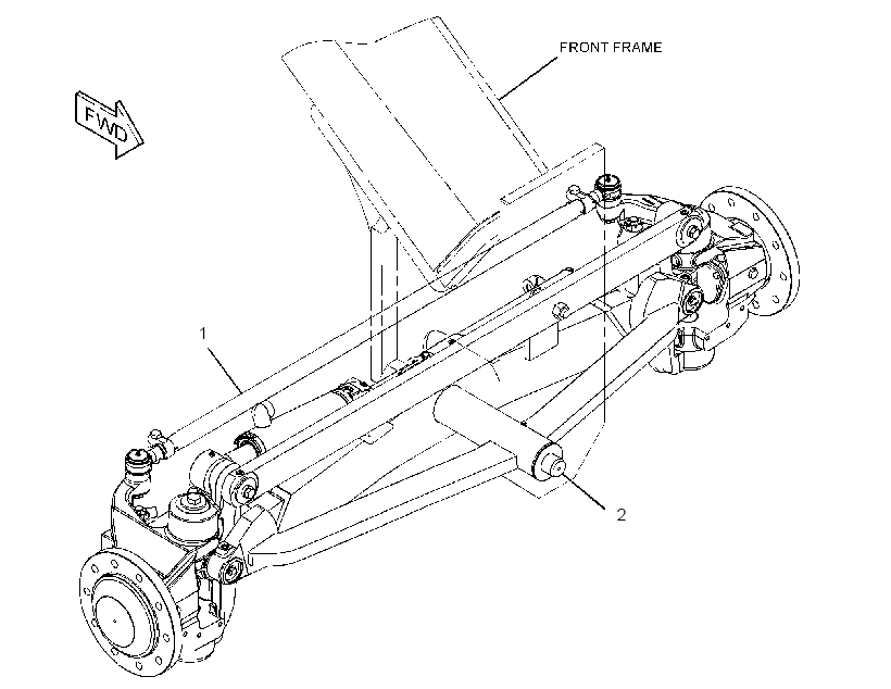 AXLE AR-FRONT 2607451 CAT