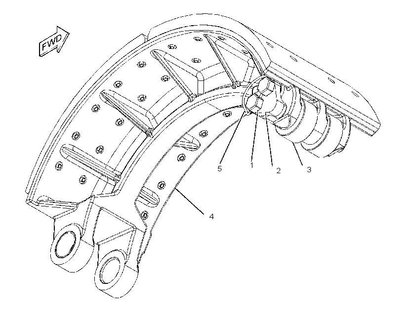 SHOE GP-BRAKE 1967563 CAT