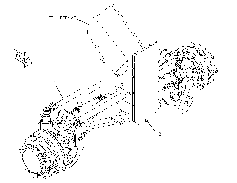 AXLE AR-FRONT 2608696 CAT