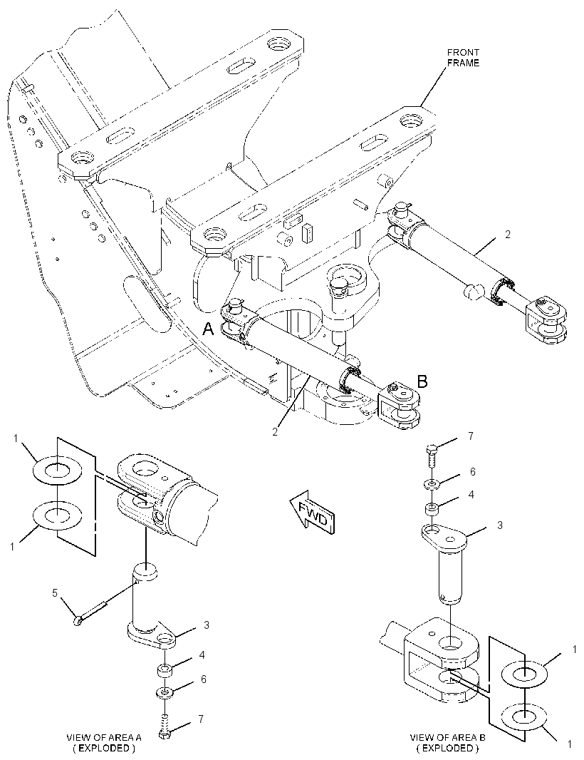 CYLINDER & MTG GP-ARTICULATION 2337721 CAT