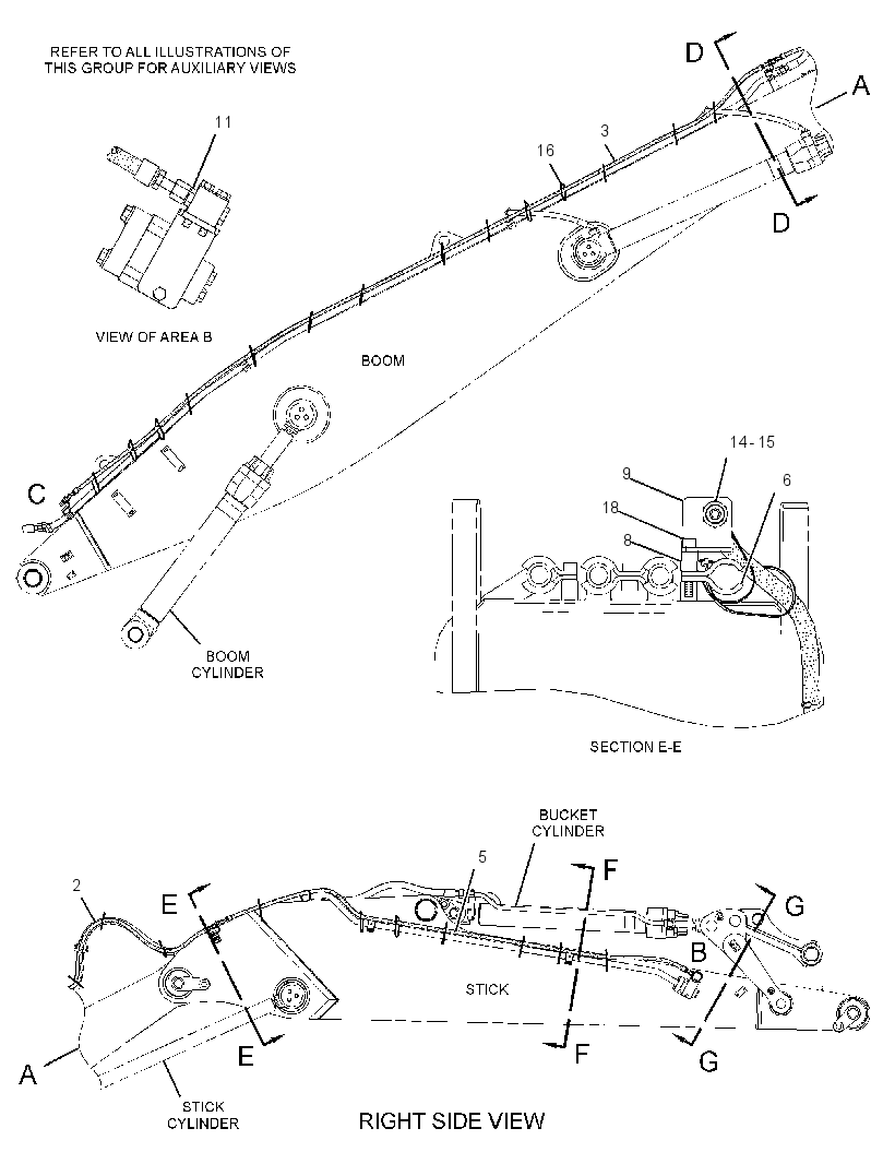 LINES GP-SWING DRIVE DRAIN 2913640 CAT