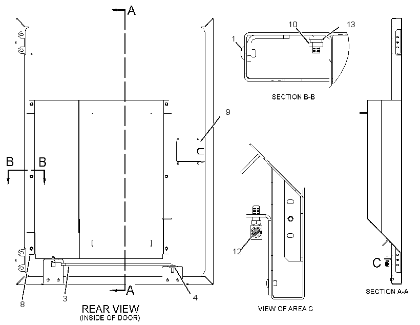 DOOR AS-REAR 2630208 CAT