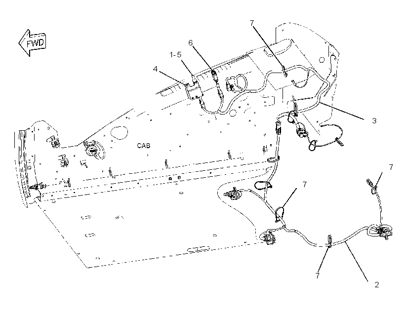WIRING GP-AUXILIARY CONTROL 2891219 CAT