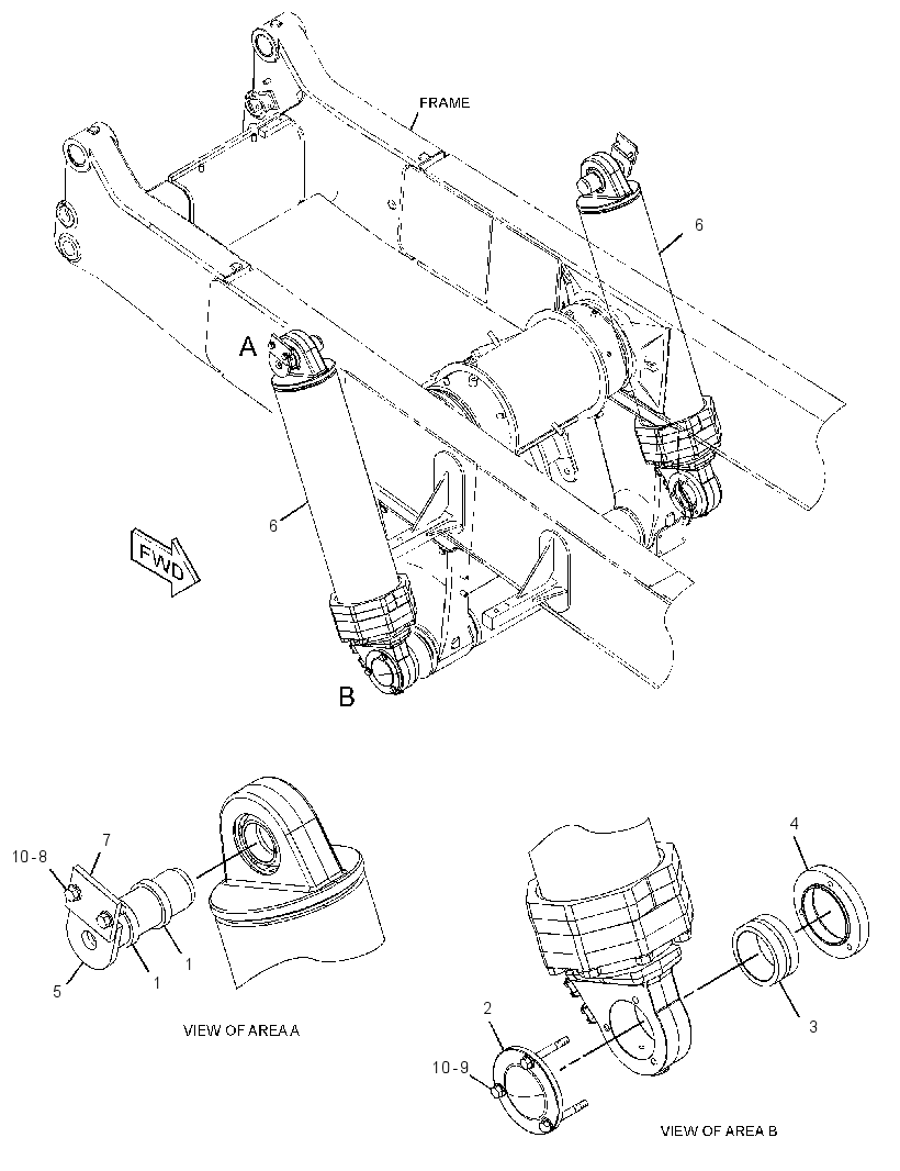 CYLINDER & MTG GP-HOIST 2701754 CAT