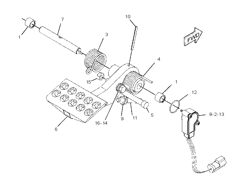 CONTROL GP-PEDAL 2809179 CAT