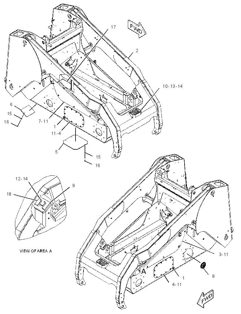 FRAME & MTG GP-MACHINE 2582675 CAT