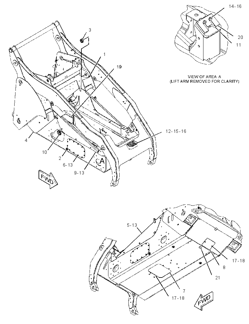 FRAME & MTG GP-MACHINE 2582775 CAT