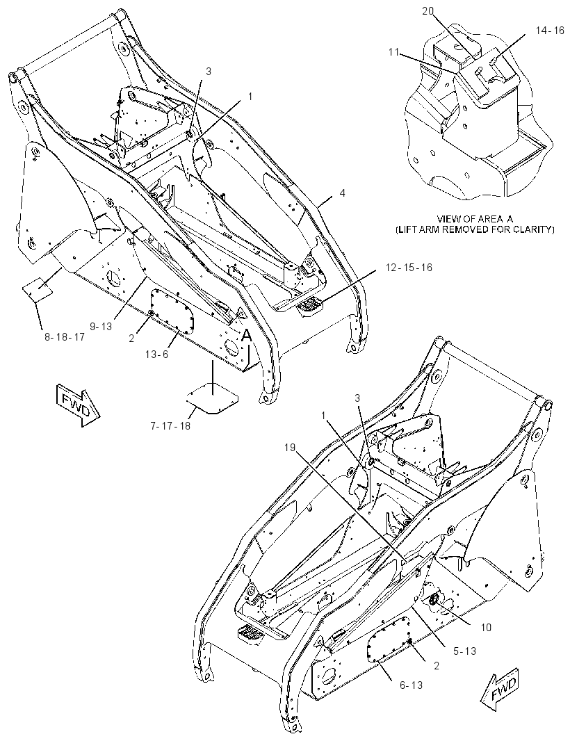 FRAME & MTG GP-MACHINE 2582875 CAT
