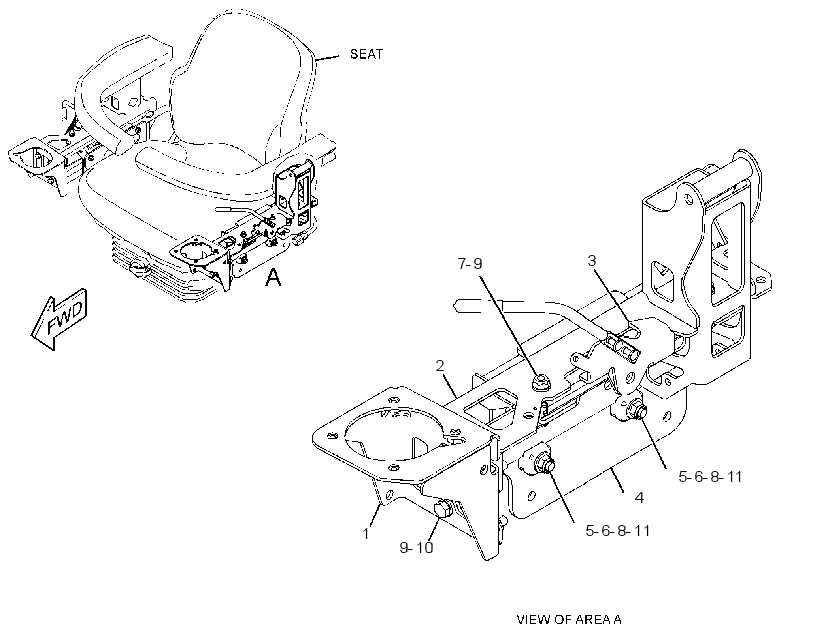 MOUNTING GP-ARMREST 2953171 CAT