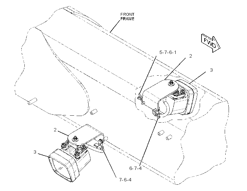 Освещение прожекторное 2334616 CAT