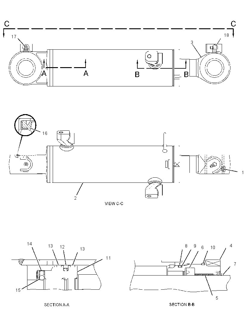 CYLINDER GP-BLADE 2666979 CAT
