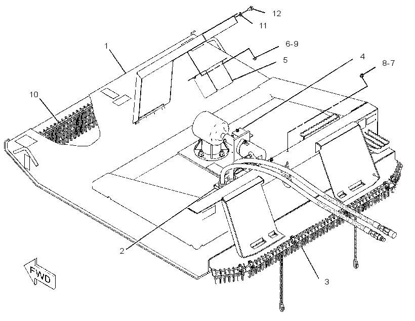 FRAME GP-BRUSH CUTTER 2649510 CAT
