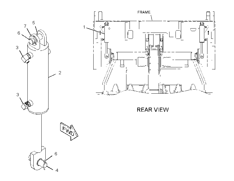 CYLINDER & MTG GP-AUGER 2707226 CAT