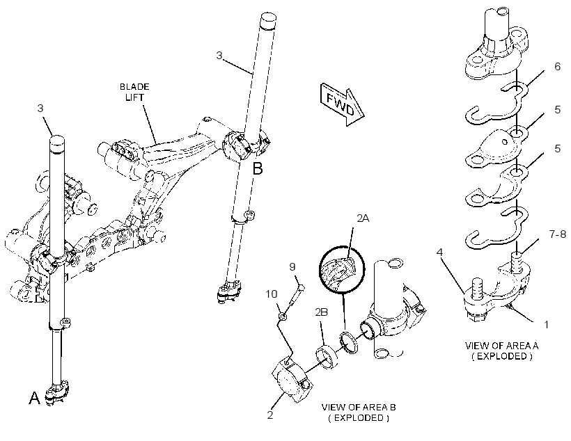 CYLINDER & MTG GP-BLADE LIFT 3052897 CAT