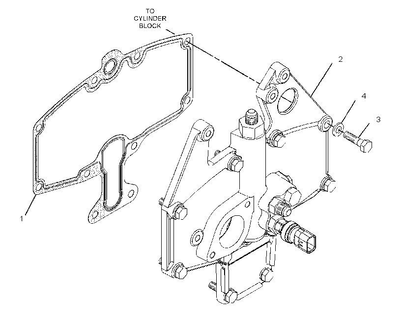 COVER & MTG GP-CYLINDER BLOCK 2821880 CAT