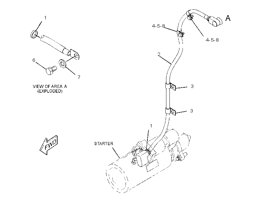 CABLE GP-STARTING MOTOR 3050036 CAT