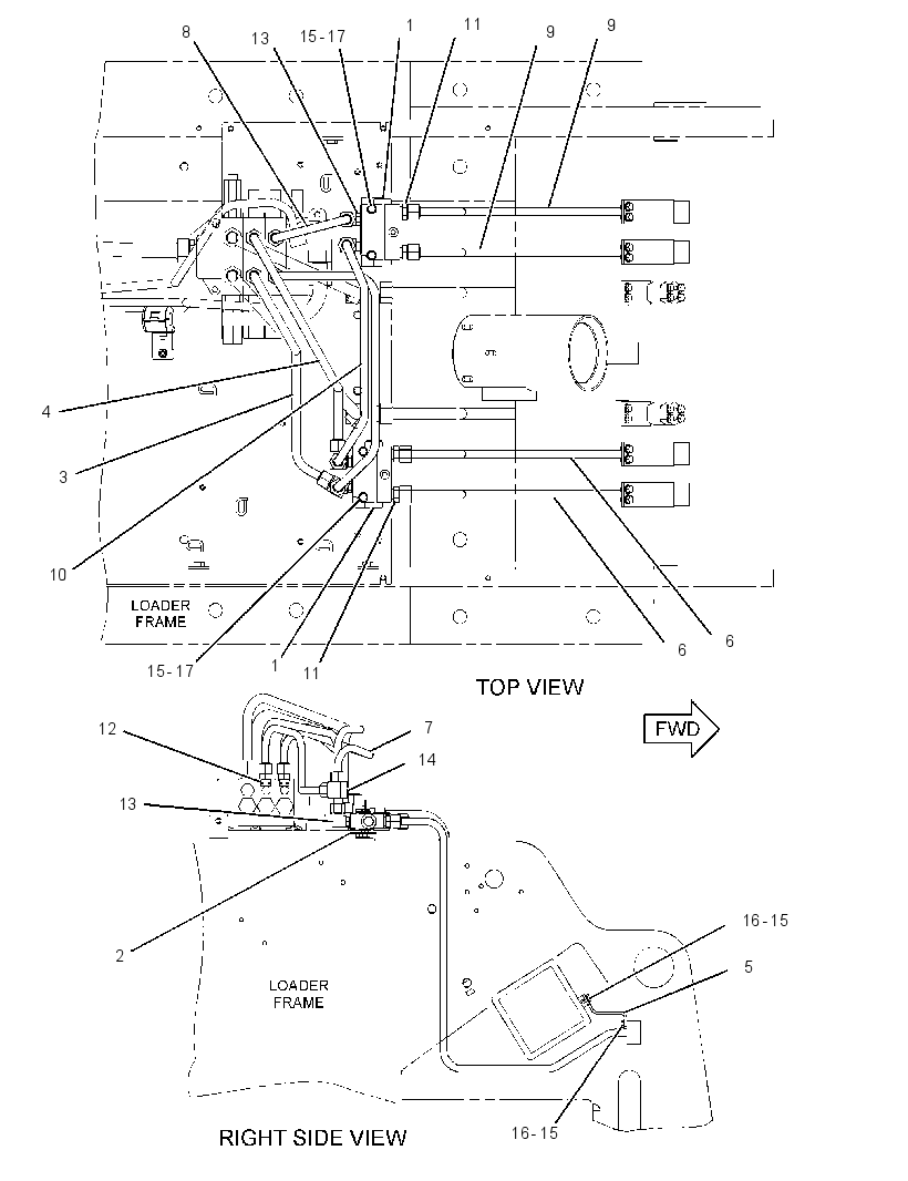 LINES GP-TILT & TIP CYLINDER 2998140 CAT