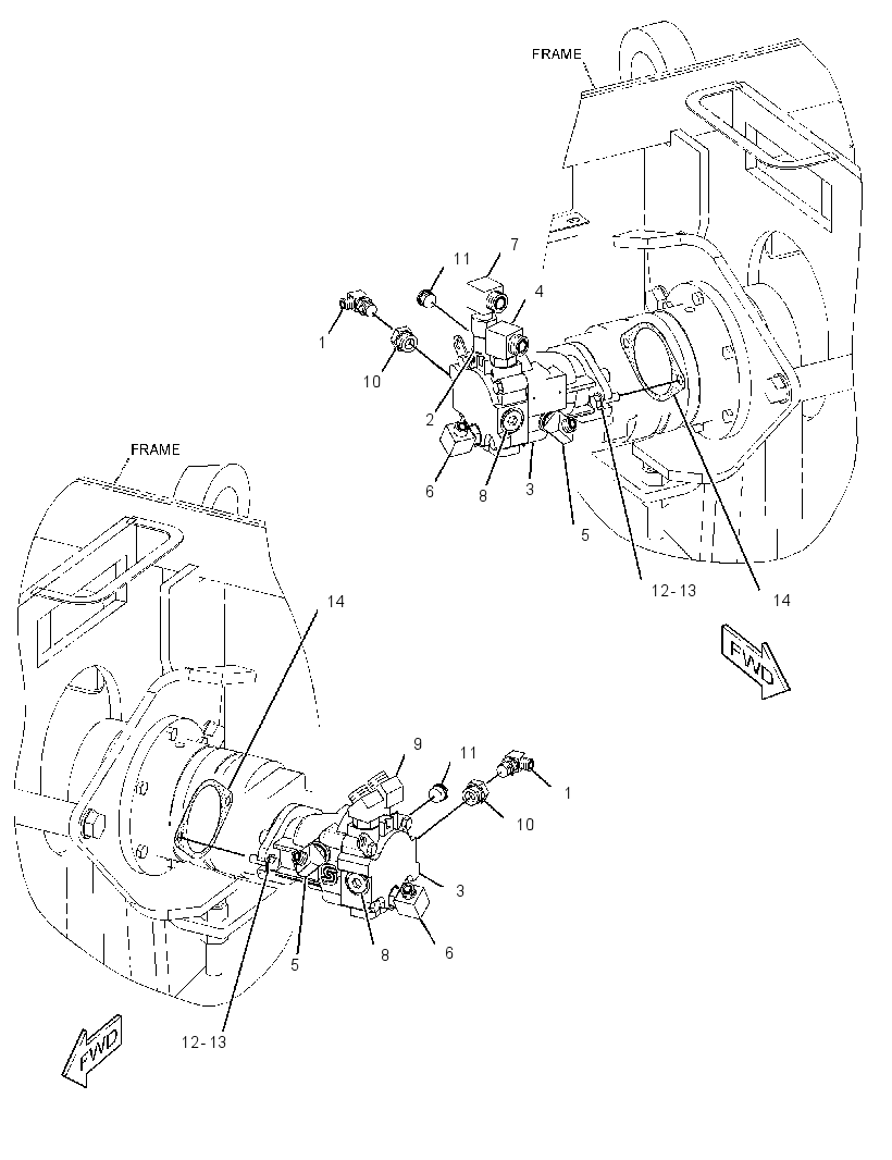 MOTOR & MTG GP-CONVEYOR 2707215 CAT