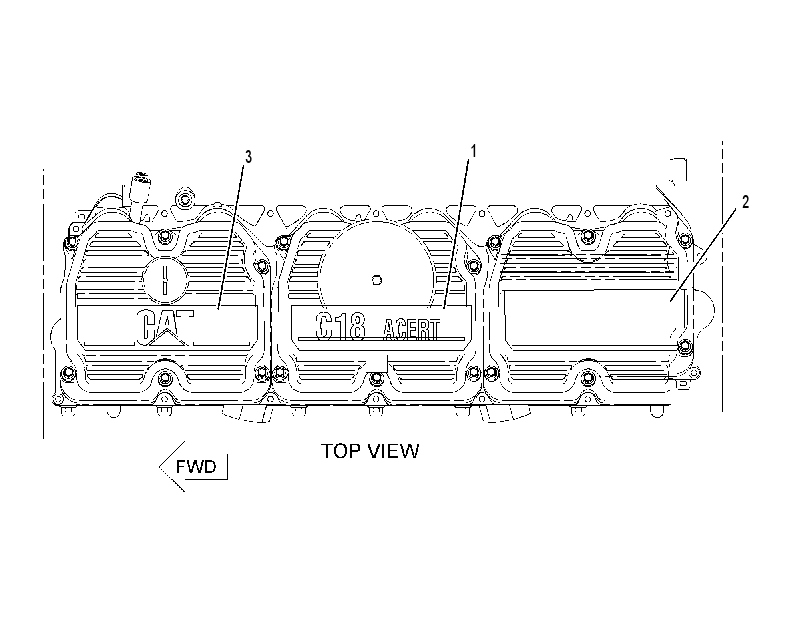 PLATE GP-ENGINE IDENTIFICATION 2243979 CAT
