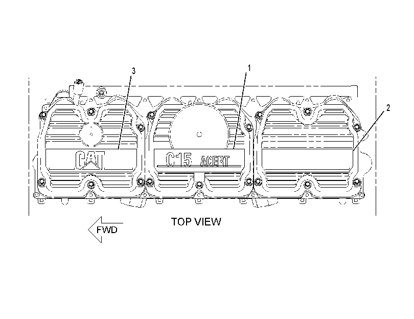 PLATE GP-ENGINE IDENTIFICATION 2243978 CAT