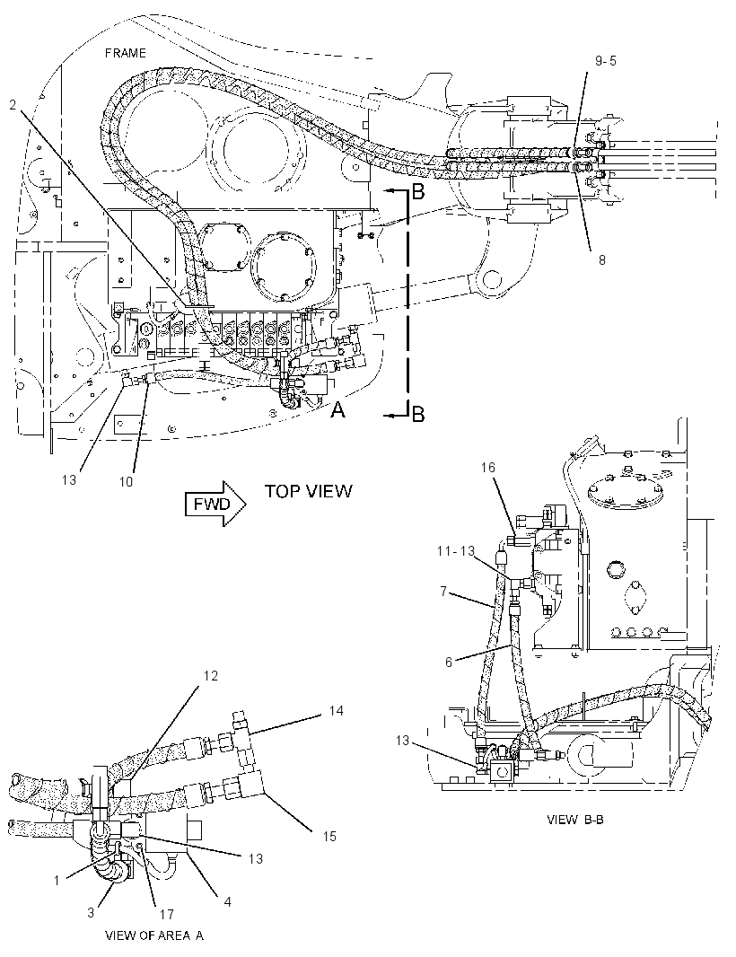 LINES GP-SWING CYLINDER 2923347 CAT