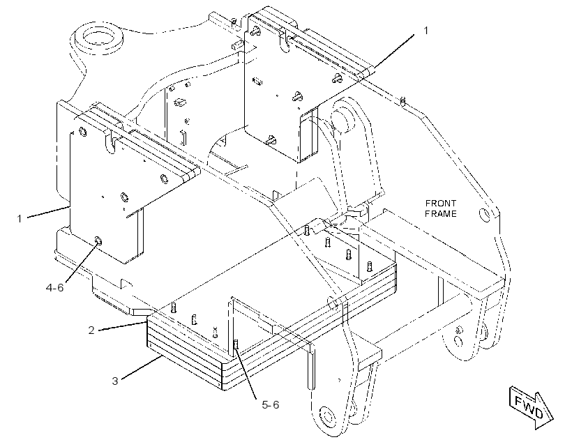 COUNTERWEIGHT GP-FRONT 2601950 CAT