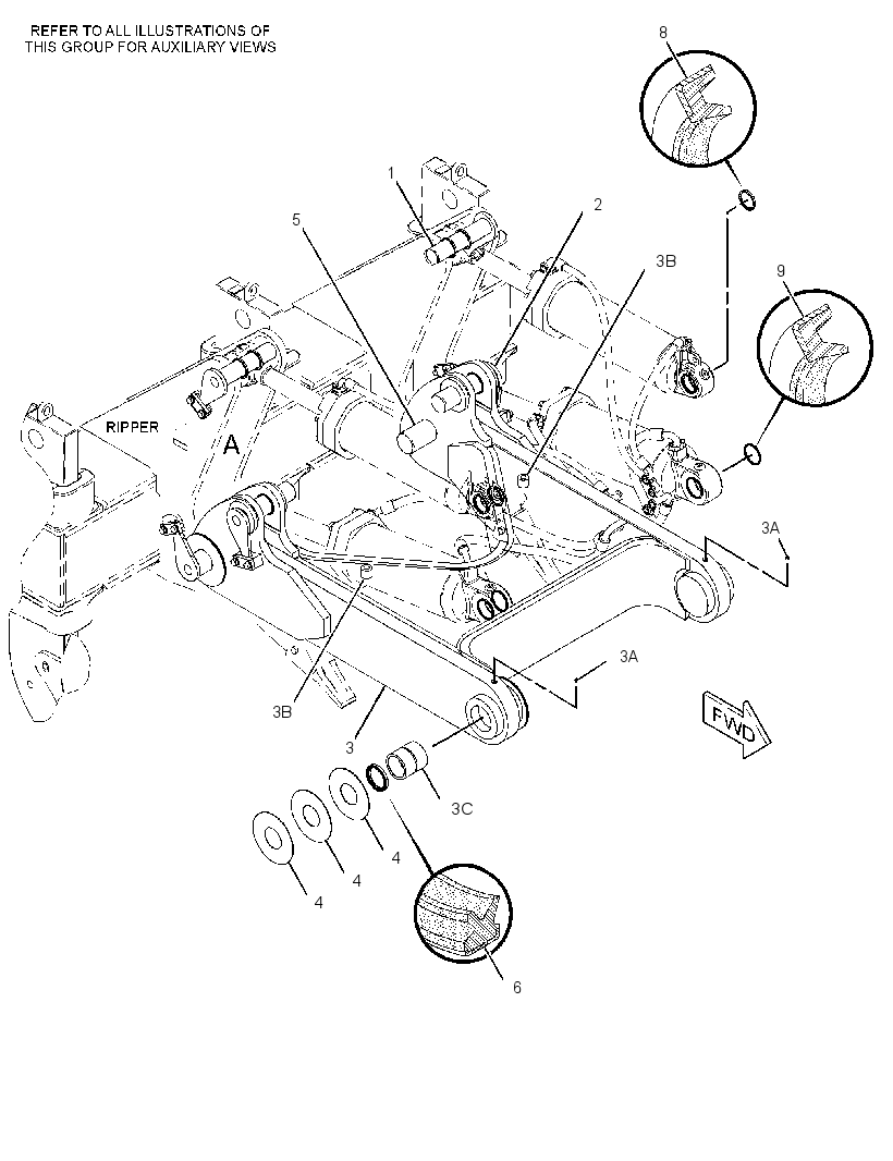 FRAME GP-RIPPER 2610210 CAT