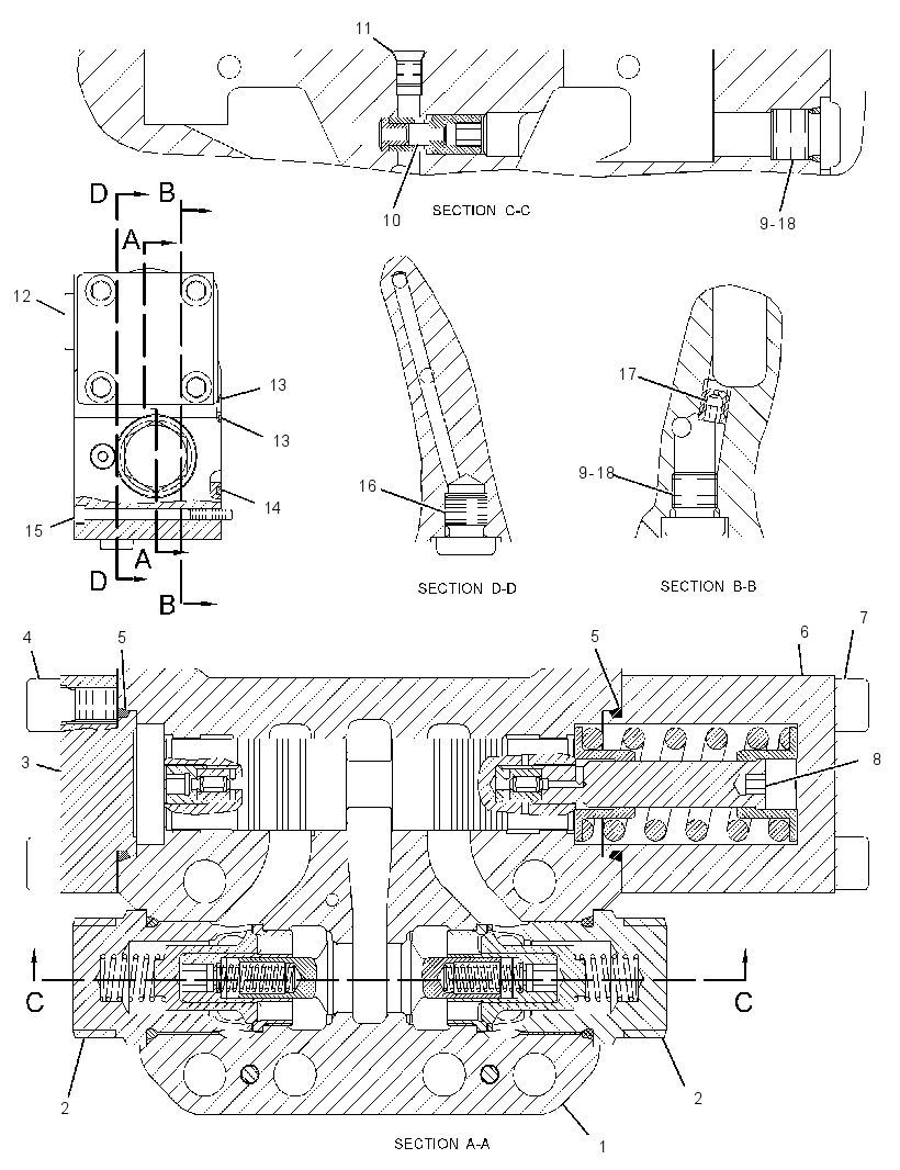 VALVE GP-COUNTERBALANCE 1832625 CAT