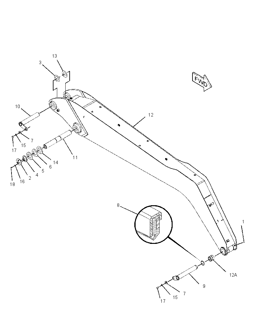 STICK AR-MATERIAL HANDLING 2607558 CAT