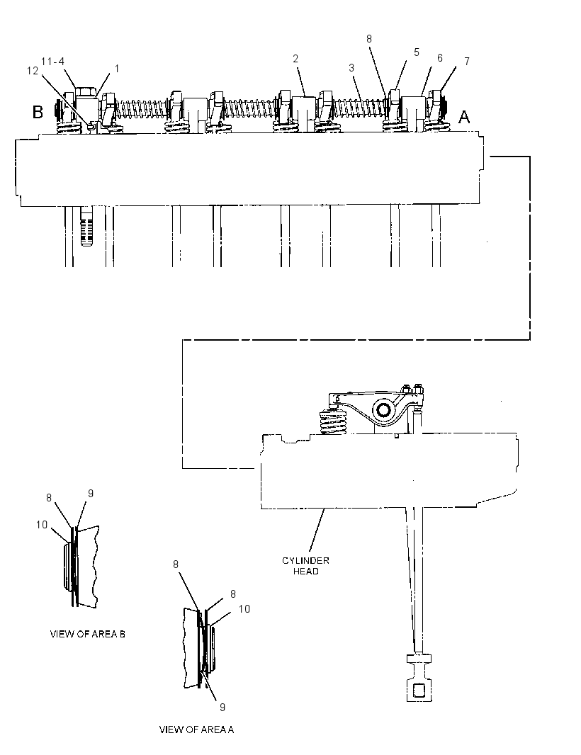 Клапанный механизм 7C3793 CAT