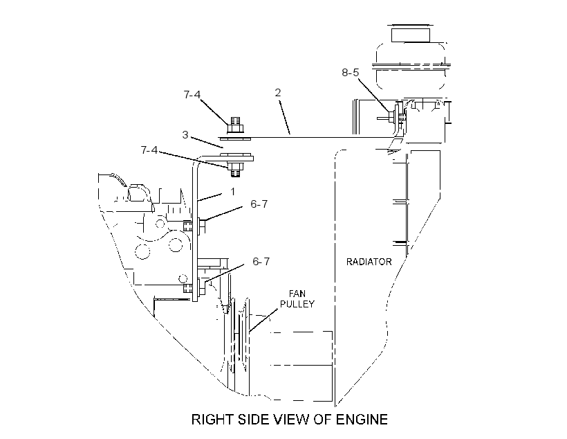 BRACKET GP-RADIATOR 2585310 CAT