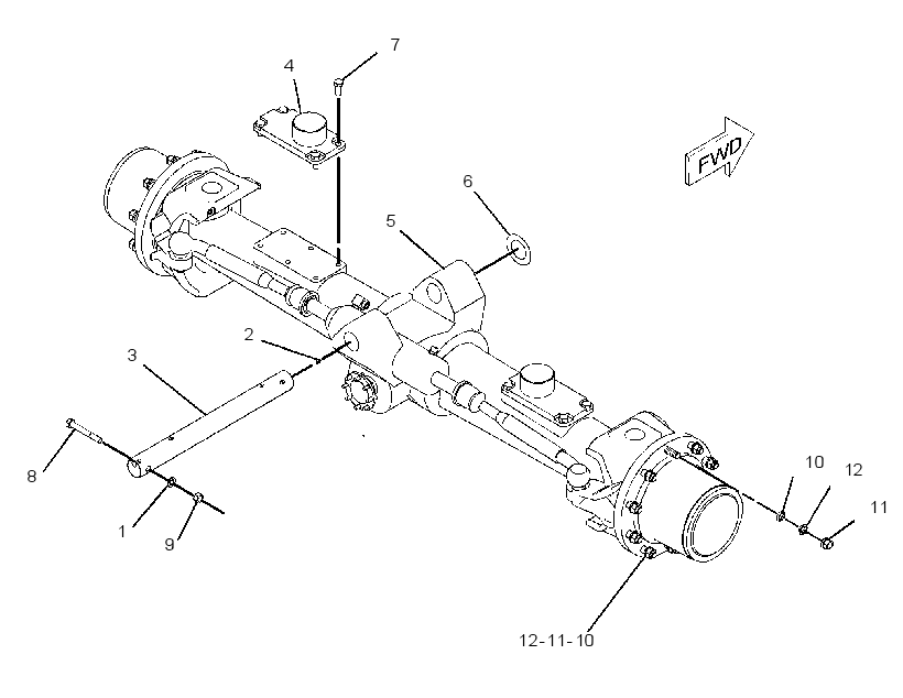 AXLE & MTG AR-FRONT 2053910 CAT