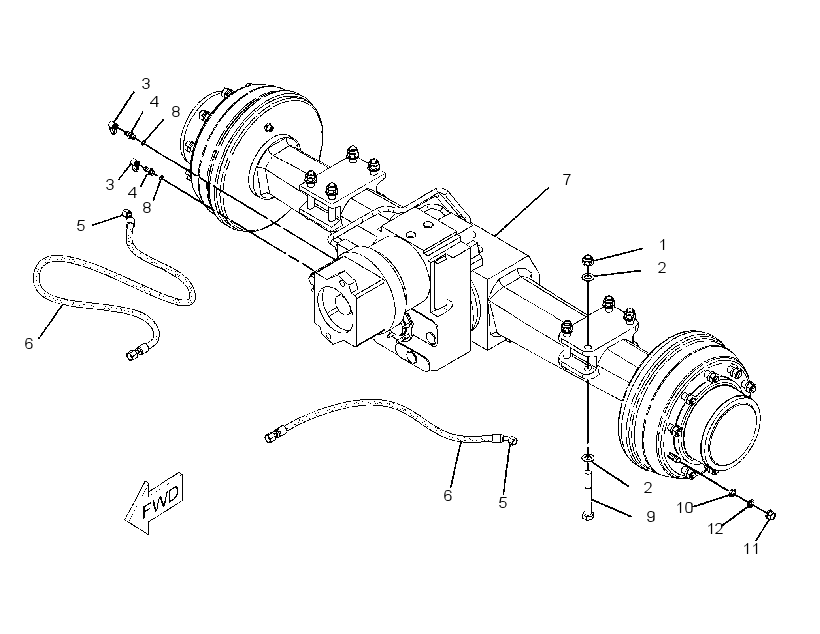 AXLE & MTG AR-REAR 2053915 CAT