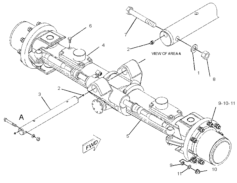 AXLE & MTG AR-FRONT 1884930 CAT