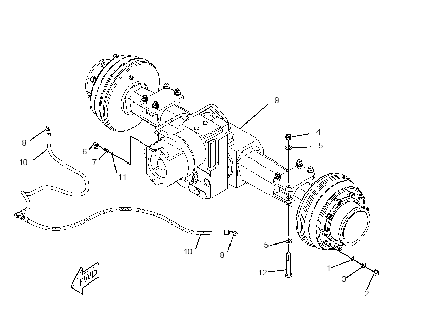 AXLE & MTG AR-REAR 1884932 CAT