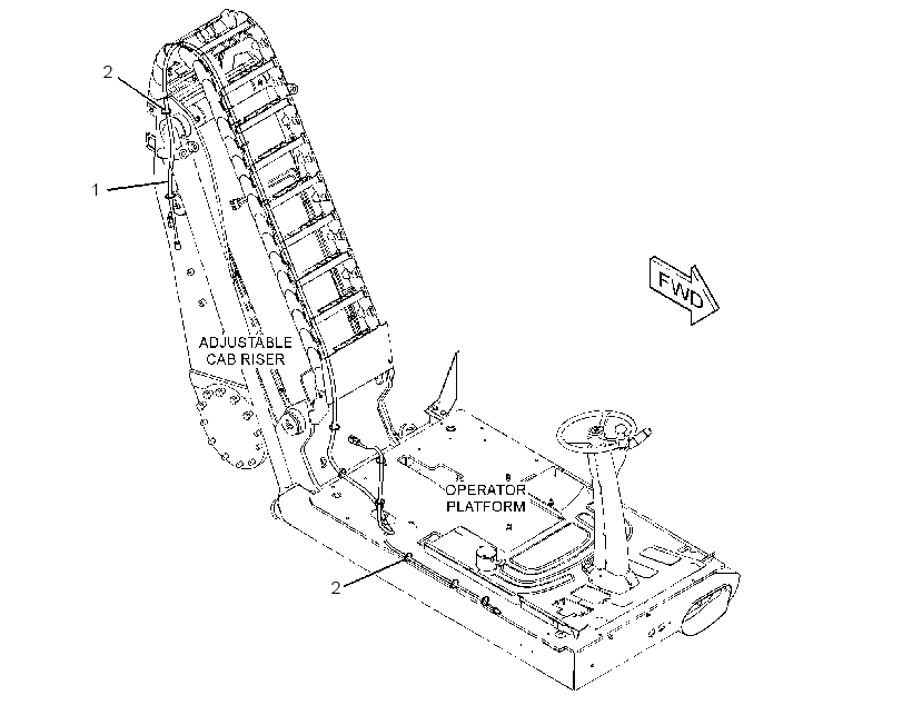 WIRING GP-CAB RISER 2876039 CAT
